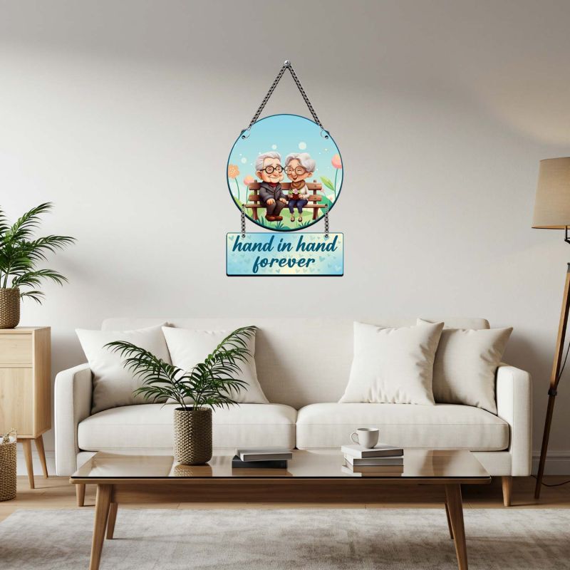 Grandparents Anniversary Wall Hanging Decor 